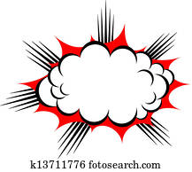 Vector explosion cloud Vector explosion cloud