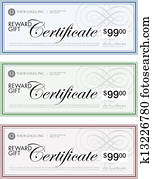 Vector Gold Seal and Certificate Set Clipart | k6153205 | Fotosearch