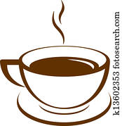 Vector icon of coffee cup Vector icon of coffee cup