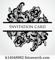 Vector lace card Vector lace card