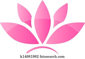 Vector lotus icon Vector lotus icon