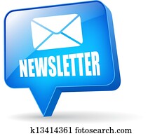 Vector newsletter bubble Vector newsletter bubble