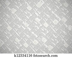 Vector newspaper with non-existent language background Vector newspaper with non-existent language background