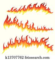 vektor, feuer, elemente vektor, feuer, elemente