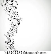 vektor, musik merkt vektor, musik merkt