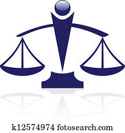vektor, symbol, -, gerechtigkeit, waage vektor, symbol, -, gerechtigkeit, waage