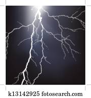 vektor, wetterleuchten vektor, wetterleuchten