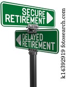 verzögert, oder, sicherer, pensionierungsfonds, plan
