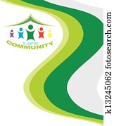 vida, comunidad, tarjeta