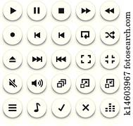 Video/Audio Player buttons Video/Audio Player buttons