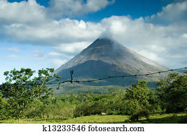 View of the Arenal volcano