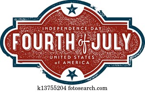 Vintage Fourth of July Sign Vintage Fourth of July Sign