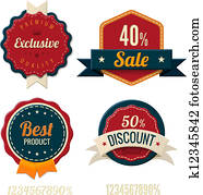 Vintage Labels template set. Vintage Labels template set.