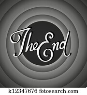 Vintage movie ending screen Vintage movie ending screen