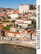 vista geral, de, cidade velha, de, porto, portugal