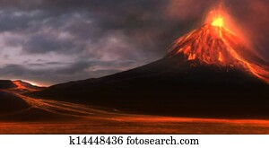 Volcanic Lava Flow Volcanic Lava Flow