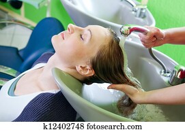 Washing hair Washing hair