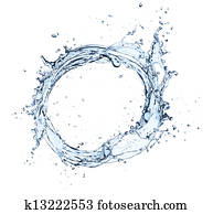 Water splash isolated on white background Water splash isolated on white background