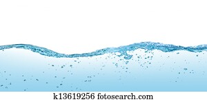 Water waves isolated on white background Water waves isolated on white background