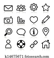 Website menu navigation stroke icon Website menu navigation stroke icon