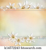 Wedding background with flowers for congratulations and invitations Wedding background with flowers for congratulations and invitations