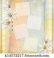 Wedding background with flowers for congratulations and invitations Wedding background with flowers for congratulations and invitations