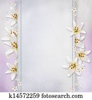 Wedding background with flowers for congratulations and invitations Wedding background with flowers for congratulations and invitations
