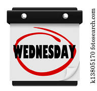 Wednesday Hump Day Wall Calencar Word Circled Wednesday Hump Day Wall Calencar Word Circled