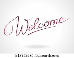 Welcome lettering Welcome lettering