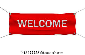 Welcome message banner Welcome message banner
