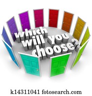 Which Will You Choose Many Doors Paths Opportunities Which Will You Choose Many Doors Paths Opportunities