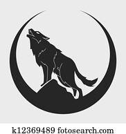 wolf symbol wolf symbol