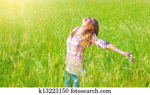 Woman having fun outdoor Woman having fun outdoor