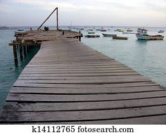 Wooden pier