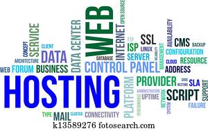 word cloud - web hosting word cloud - web hosting