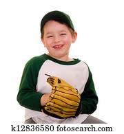 Young baseball or t-ball player