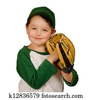 Young baseball or t-ball player