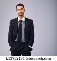 Young Executive in Business Suit