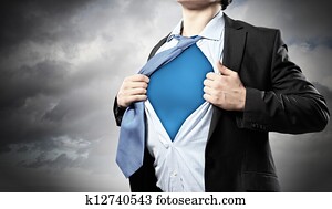 Young superhero businessman Young superhero businessman