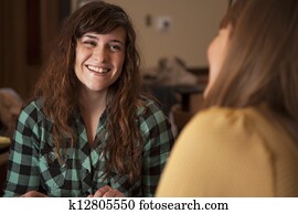 Young Women Talking