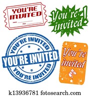 You're invited stamps You're invited stamps
