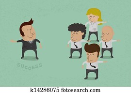 zakenmens, oppositie