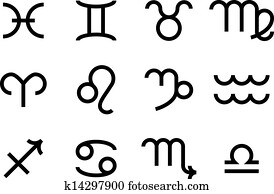 Zodiac sign icons Zodiac sign icons