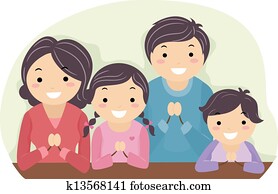 ģimene, praying