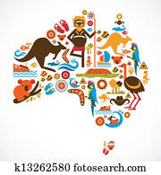 אוסטרליה, מפה