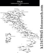 איטליה, מפה של עיר