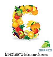 אלפבית, מ, fruit., מכתב *g*