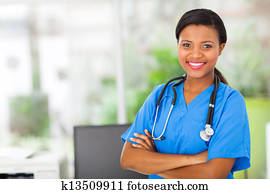 אמריקאי נקבה ואפריקני, אחות פדיאטרית, ב, משרד