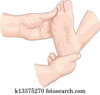 בחינה, של, ה, foot.