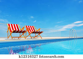 בריכת שחיה, עם, החף כסאות